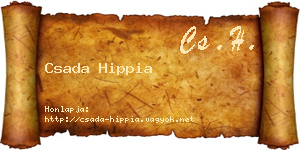 Csada Hippia névjegykártya